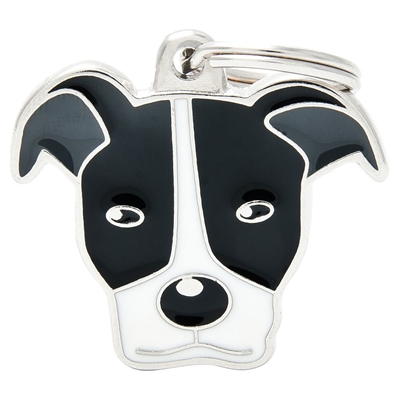 My Family Hundbricka med Svart American Bully